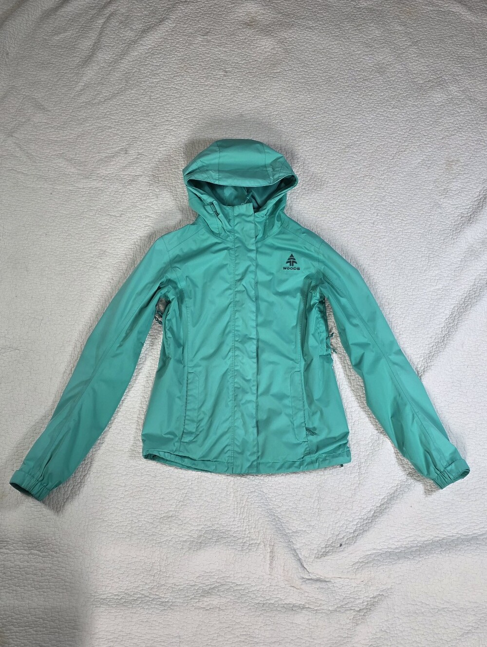 Woods Green Teal Rain Jacket